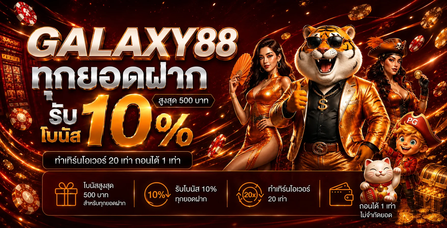 โปรโมชั่นแนะนำ galaxy88bet